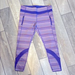 Striped Purple Lululemon Leggings